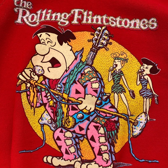 Vintage 1988 Rolling Flintstones World Tour Crew